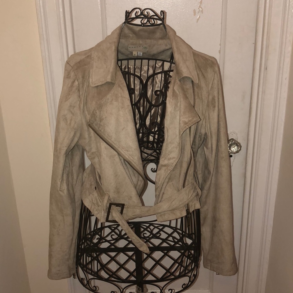 Ashley Tan Suede Jacket / XL